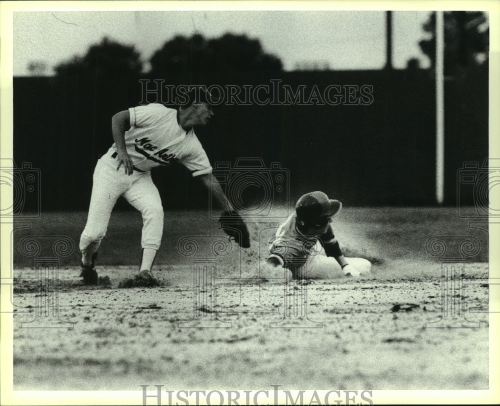 1987 Press Photo MacArthur and Brazoswood play high school baseball - sas07780 - Historic Images