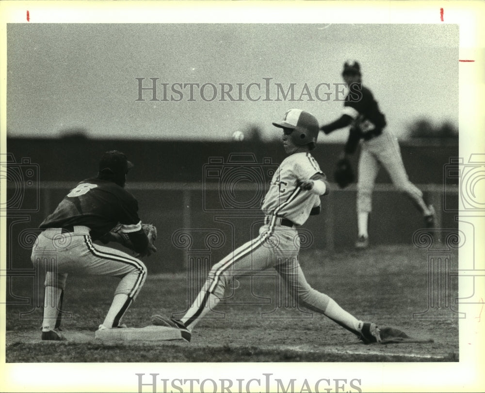 1987 Press prep Photo Judson and MacArthur high schools play baseball - Historic Images