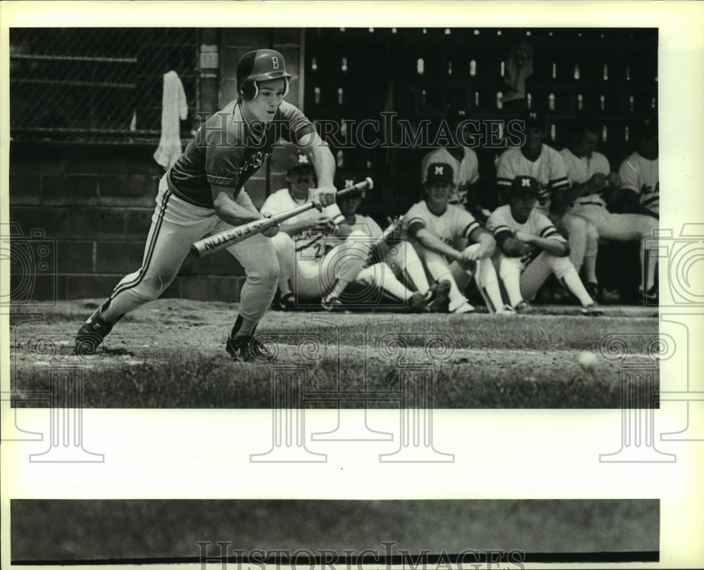 1987 Press Photo Brazoswood and MacArthur play high school baseball - sas07820- Historic Images
