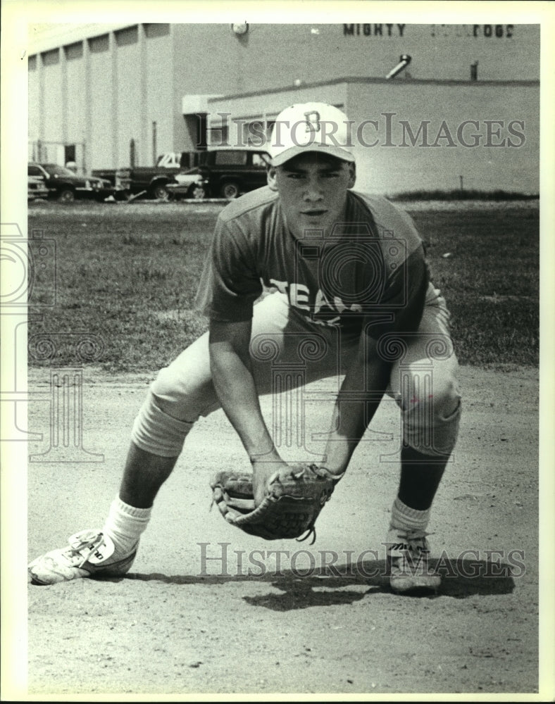 1989 Press Photo Nathan Zapata, Burbank High School Baseball Player - sas07841 - Historic Images