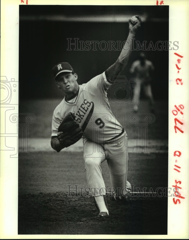 1988 Press Photo Bobby O&#39;Brien, High School Baseball Pitcher at Game - sas07859 - Historic Images