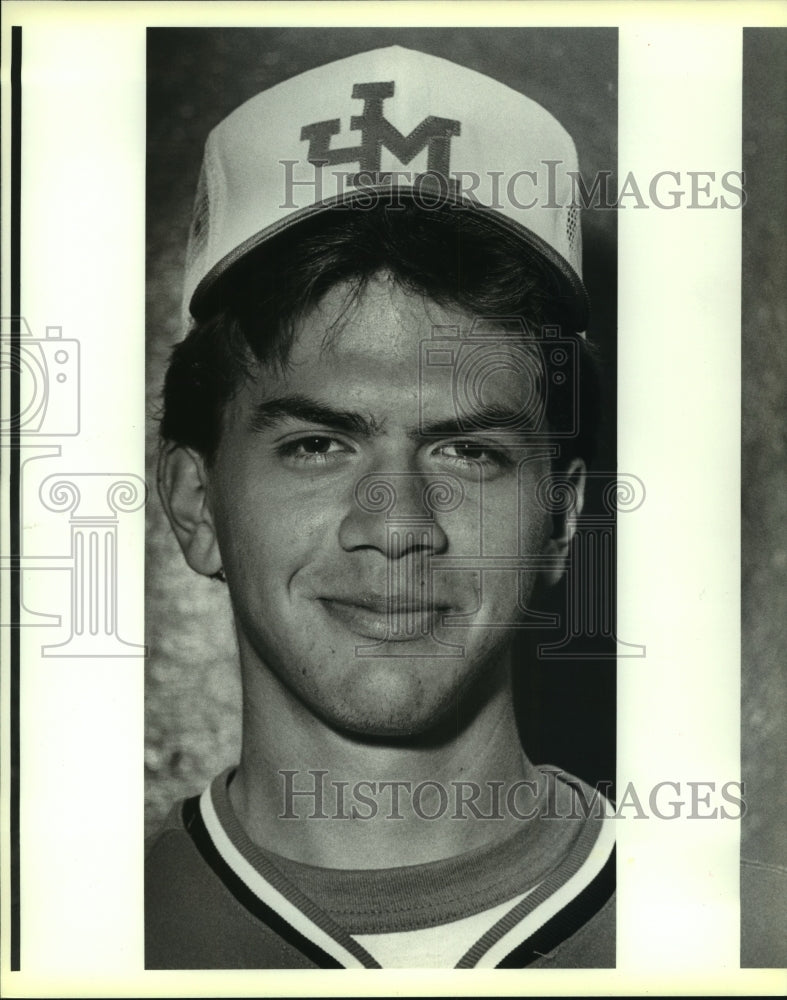 1987 Press Photo Jeff Kalebick, Madison High School Baseball Pitcher - sas07903 - Historic Images