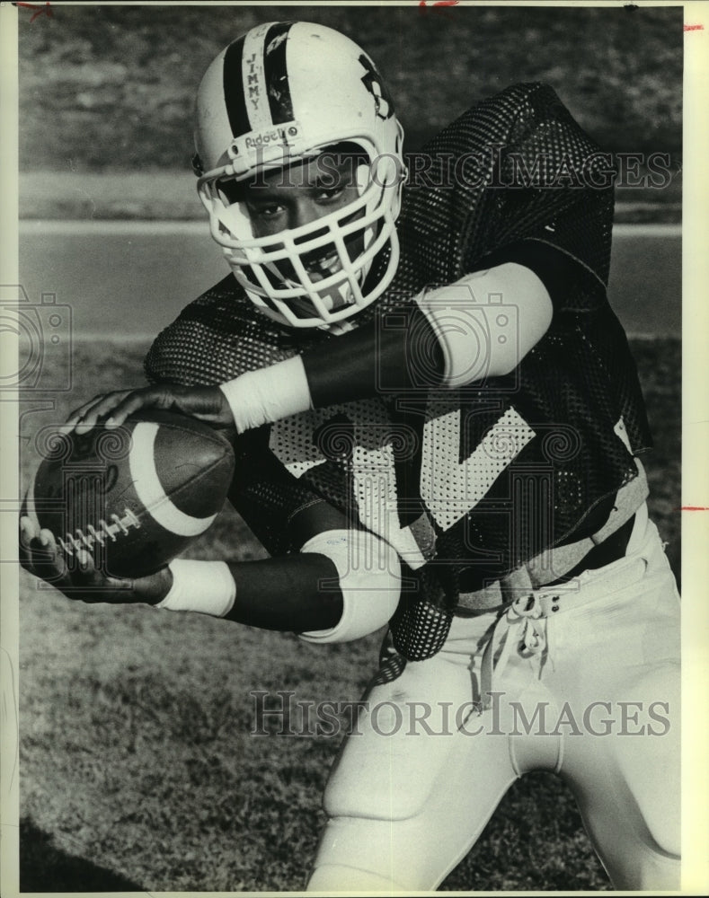 1984 Press Photo Jimmy Young, Madison High School Football Defensive Player - Historic Images