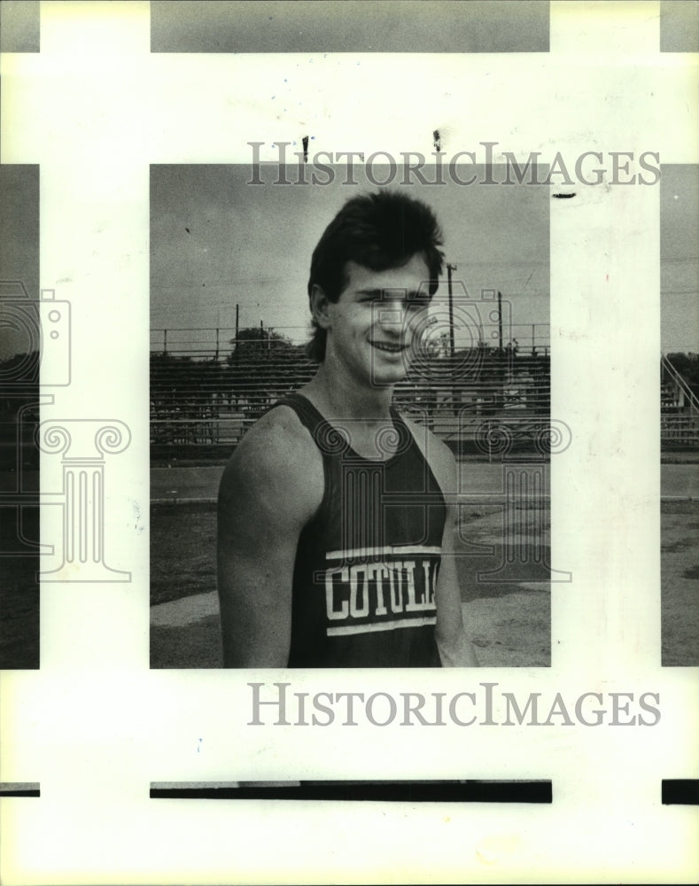 1988 Press Photo Tim Price, Cotullon High School Track Runner - sas07976 - Historic Images