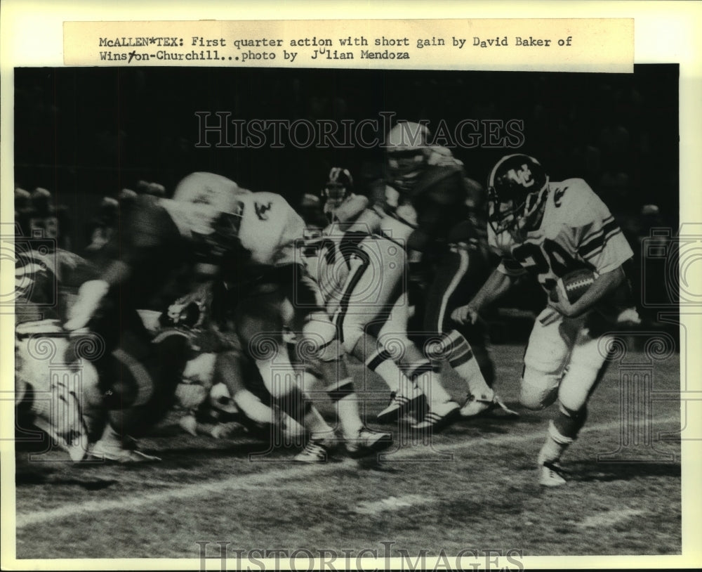 Press Photo David Baker, Winston-Churchill Football Player at Game - sas08017- Historic Images