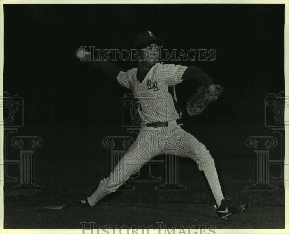 Press Photo Lupe Guerara, Edgewood Baseball Pitcher - sas08028 - Historic Images