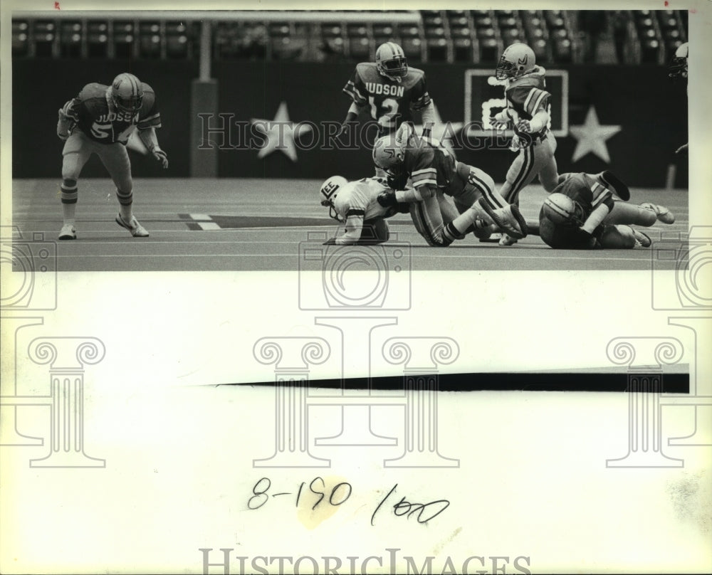 1983 Press Photo Judson High School Football Players at Play-Offs in Dallas - Historic Images