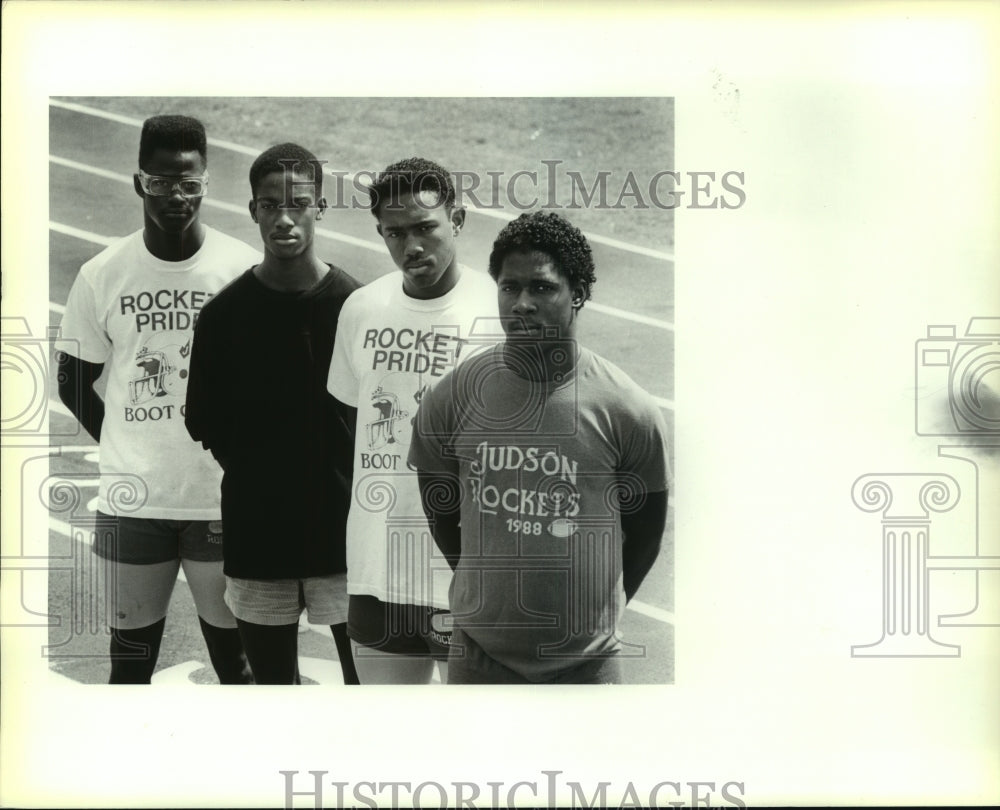 1989 Press Photo The Judson High boys track 1600 relay team - sas08097 - Historic Images
