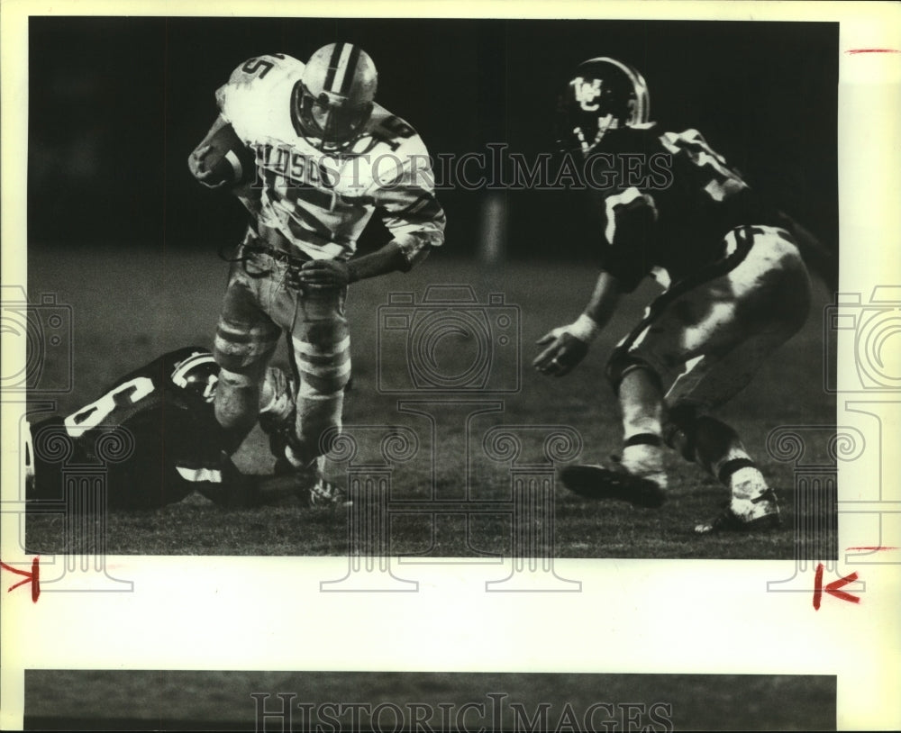 1984 Press Photo Judson and Winston Churchill High School Football Players - Historic Images