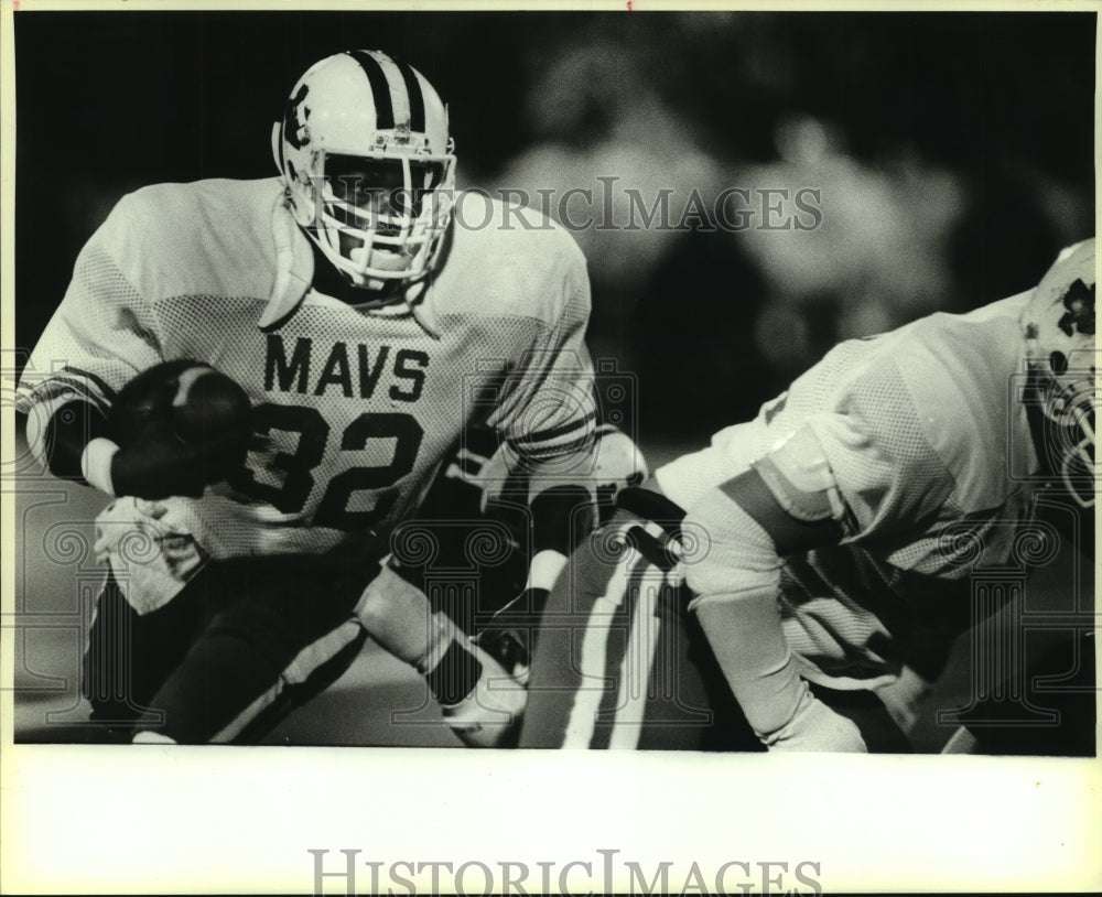 1984 Press Photo Mitch Price, Madison High School Football Player at Game - Historic Images