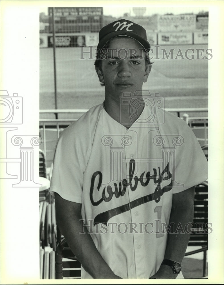 1989 Press Photo Cowboys High School Baseball Team Player - sas08166 - Historic Images