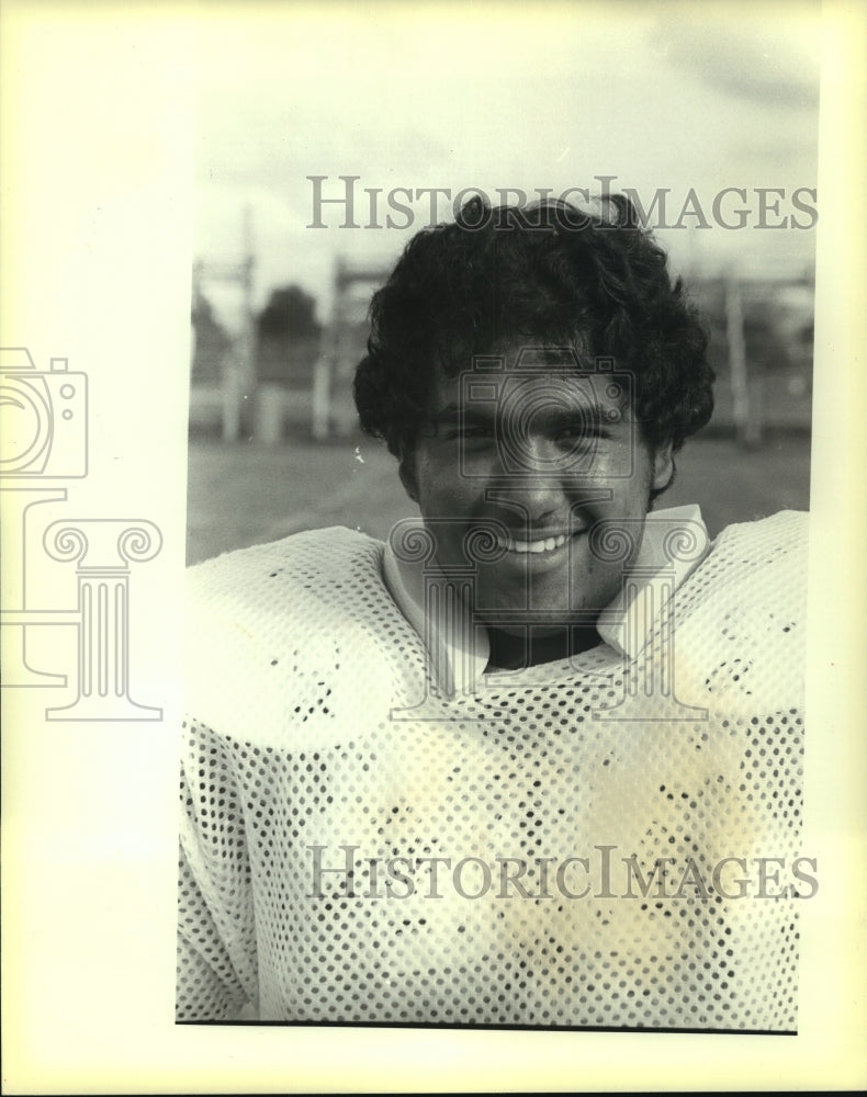 1983 Press Photo George Ruiz, Southside High School Football Player - sas08201 - Historic Images