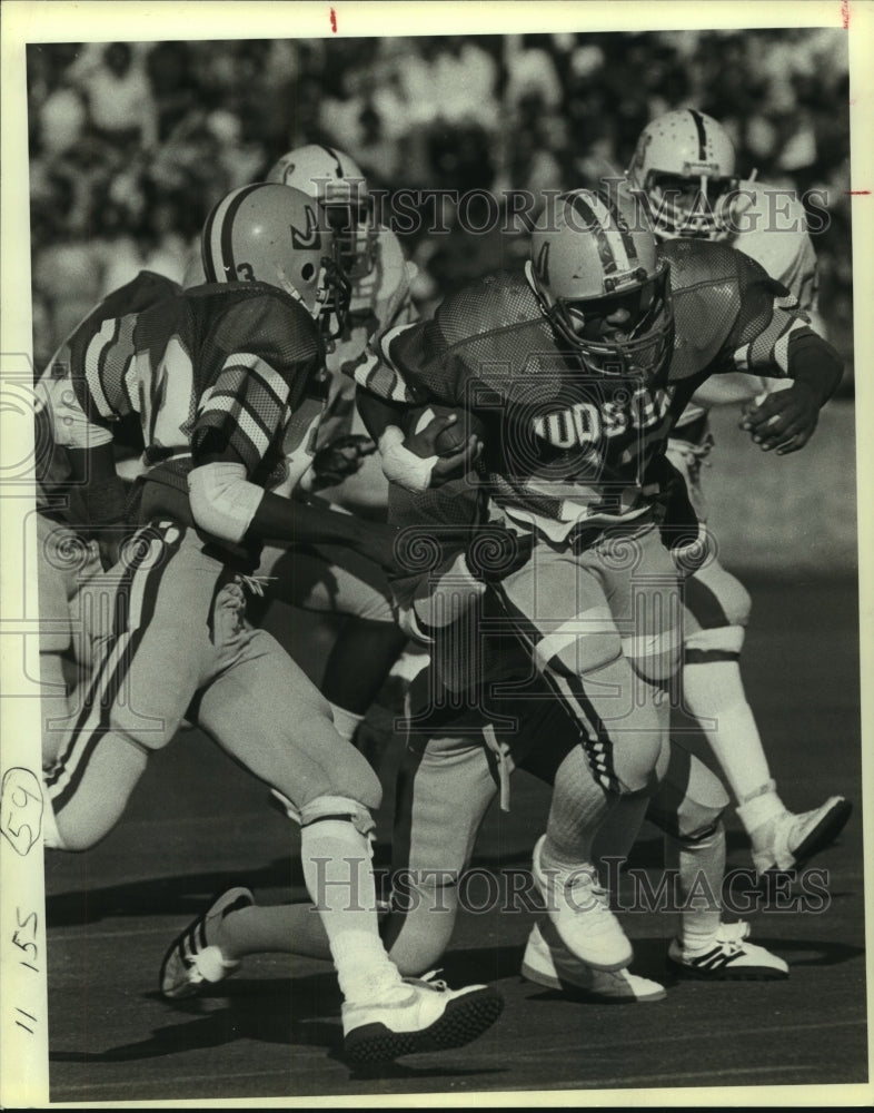 1983 Press Photo Chip Lambert, Judson High School Football Player at Game - Historic Images