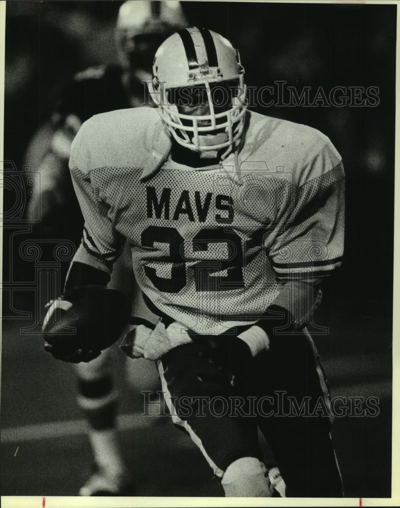 1984 Press Photo Mitch Price, Madison High School Football Player at Game - Historic Images