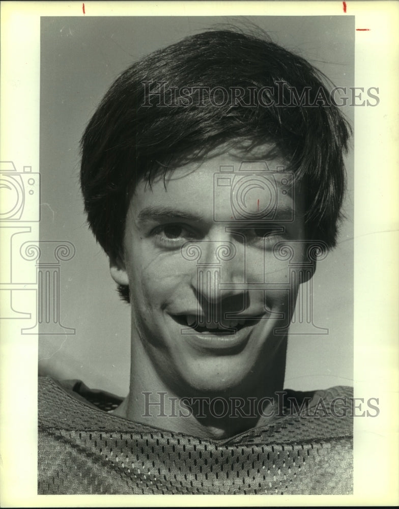 1984 Press Photo David Crews, Alamo Heights High School Football Player- Historic Images