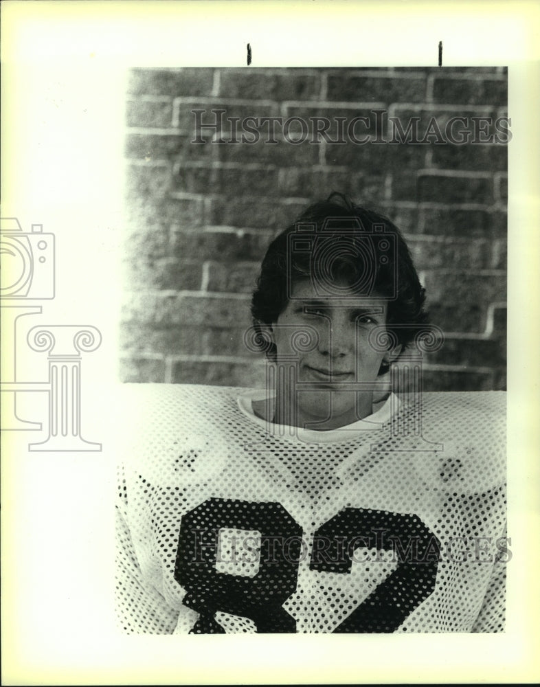 1984 Press Photo Craig Christopher, Clark High School Football Player - Historic Images