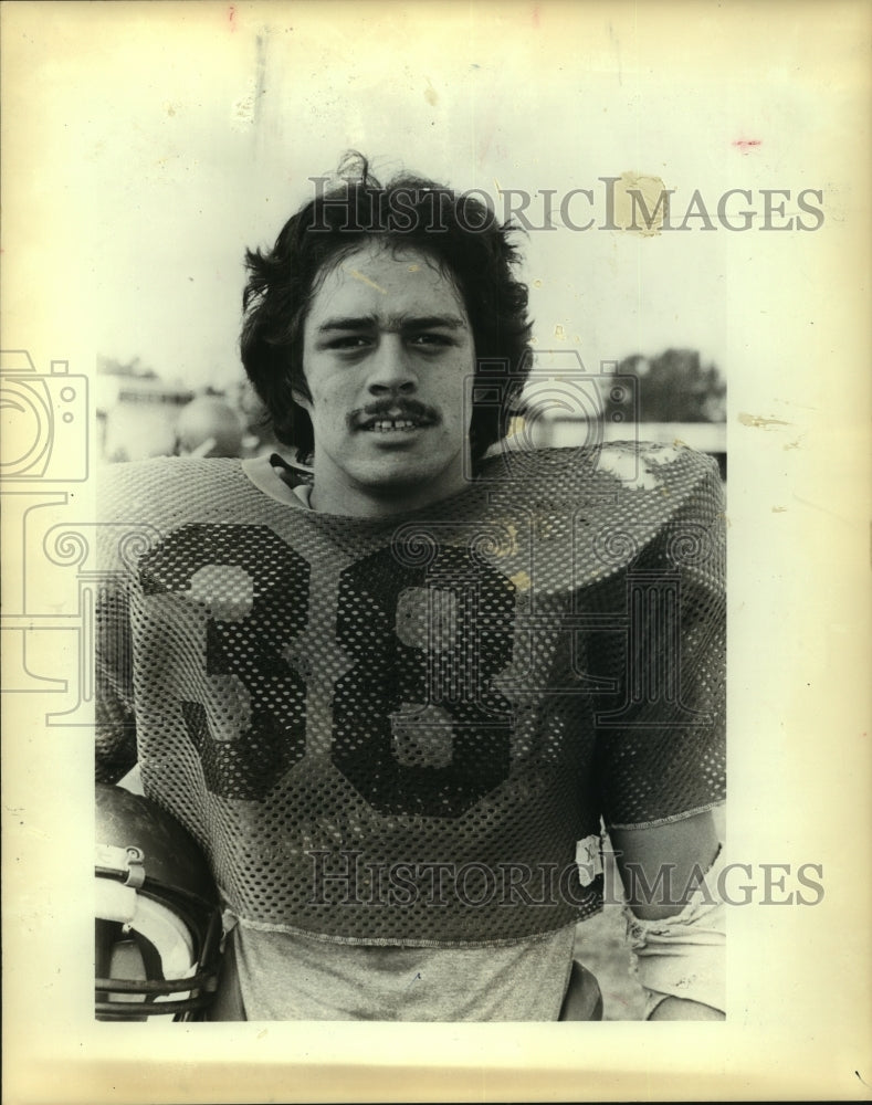1982 Press Photo Carlos Vargas, Edison High School Football Player of the Week - Historic Images