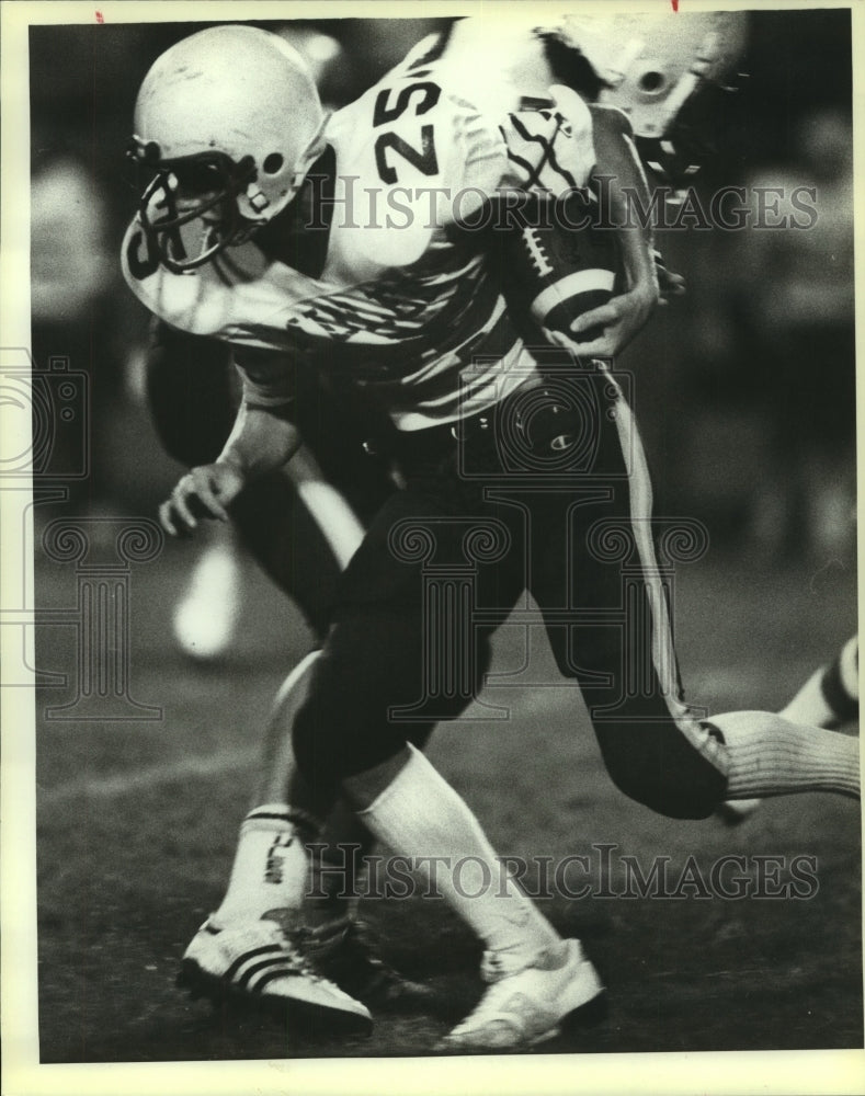 1984 Press Photo David Crews, Alamo Heights High School Football Player at Game - Historic Images