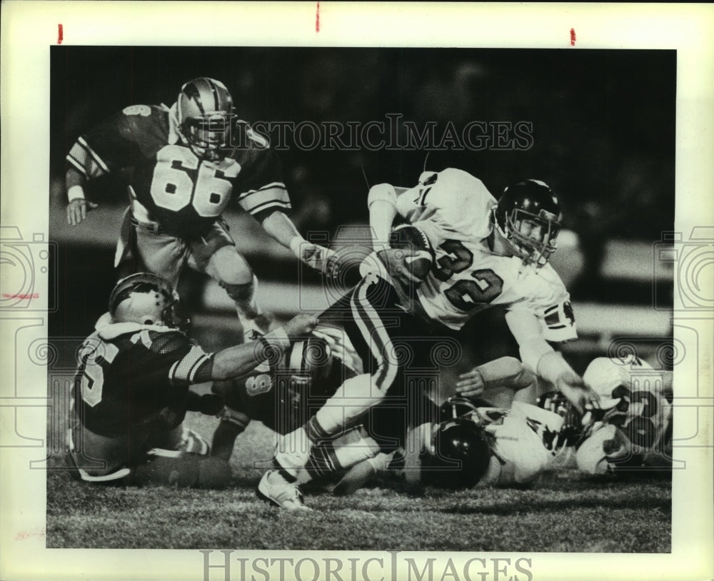 1984 Press Photo Randolph and Ingram play high school football - sas08370 - Historic Images