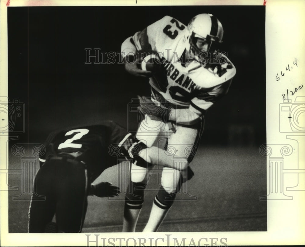1983 Press Photo Ray Sanchez, Burbank High School Football Player at Game - Historic Images
