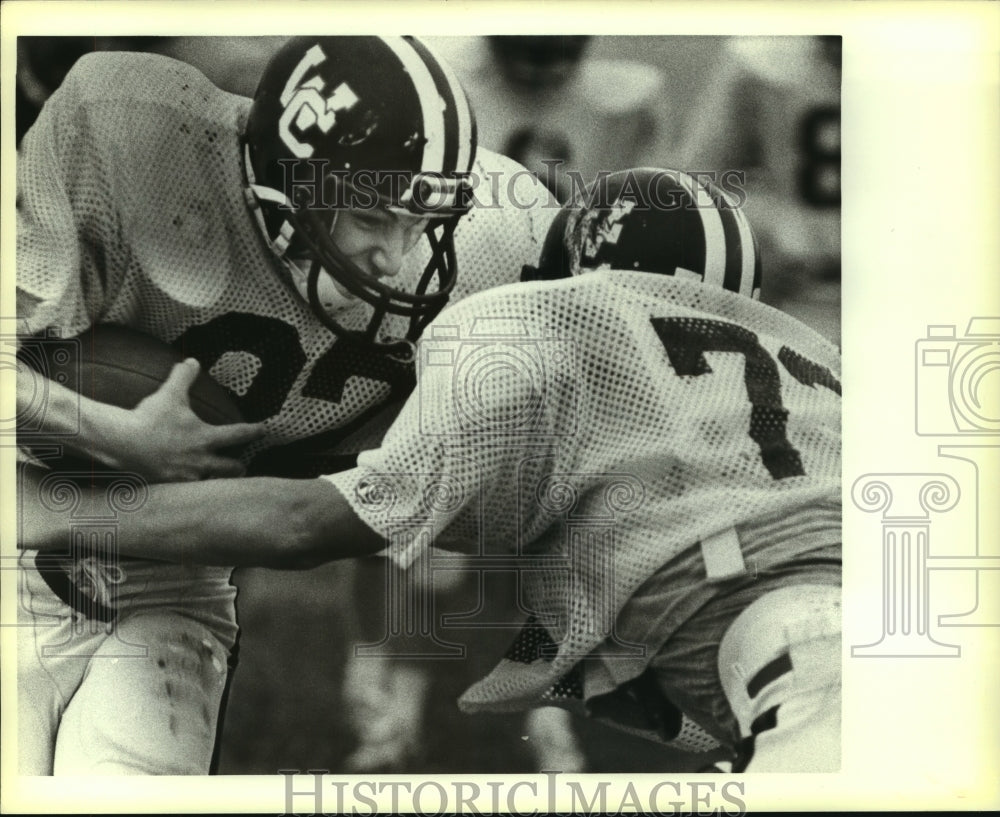 1983 Press Photo Mike Kunz, Winston Churchill High School Football Player - Historic Images