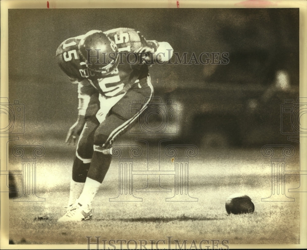 1982 Press Photo Jose DeLeon, South San Antonio West High School Football Player- Historic Images