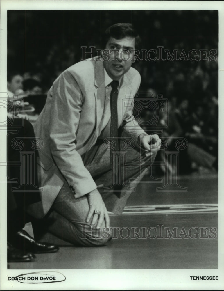 1992 Press Photo Don DeVoe, Tennessee College Basketball Coach - sas08532 - Historic Images