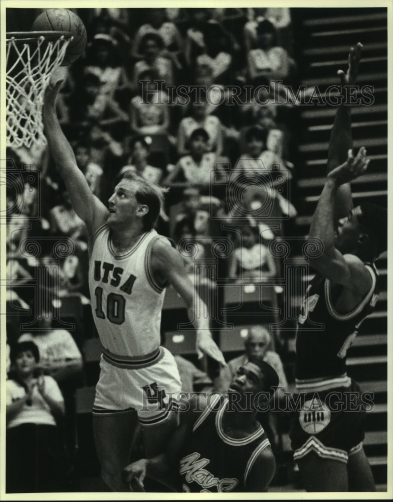 1987 Press Photo Scot Smith, University of Texas San Antonio Basketball Player - Historic Images