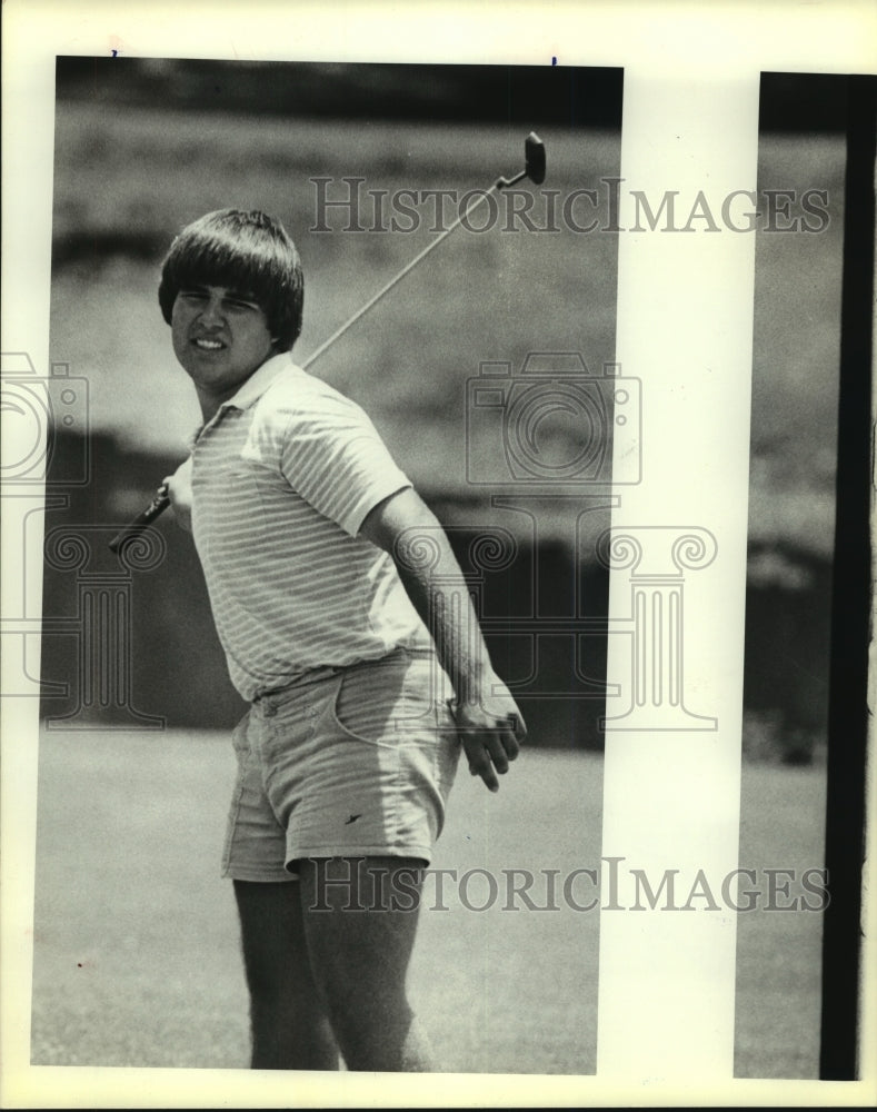 1983 Press Photo Golfer Henry Salinas at City Junior Golf Tournament - sas08590- Historic Images