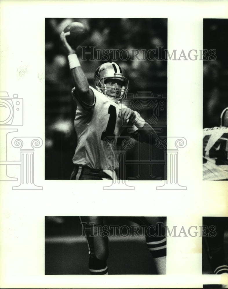 1993 Press Photo Jason Garrett, Dallas Cowboys Football Quarterback at Alamodome - Historic Images