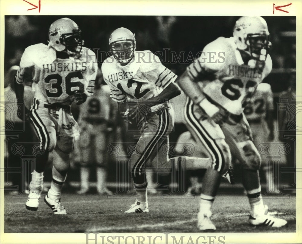 1984 Press Photo Charlie Rodriguez, Holmes High School Football Player at Game - Historic Images