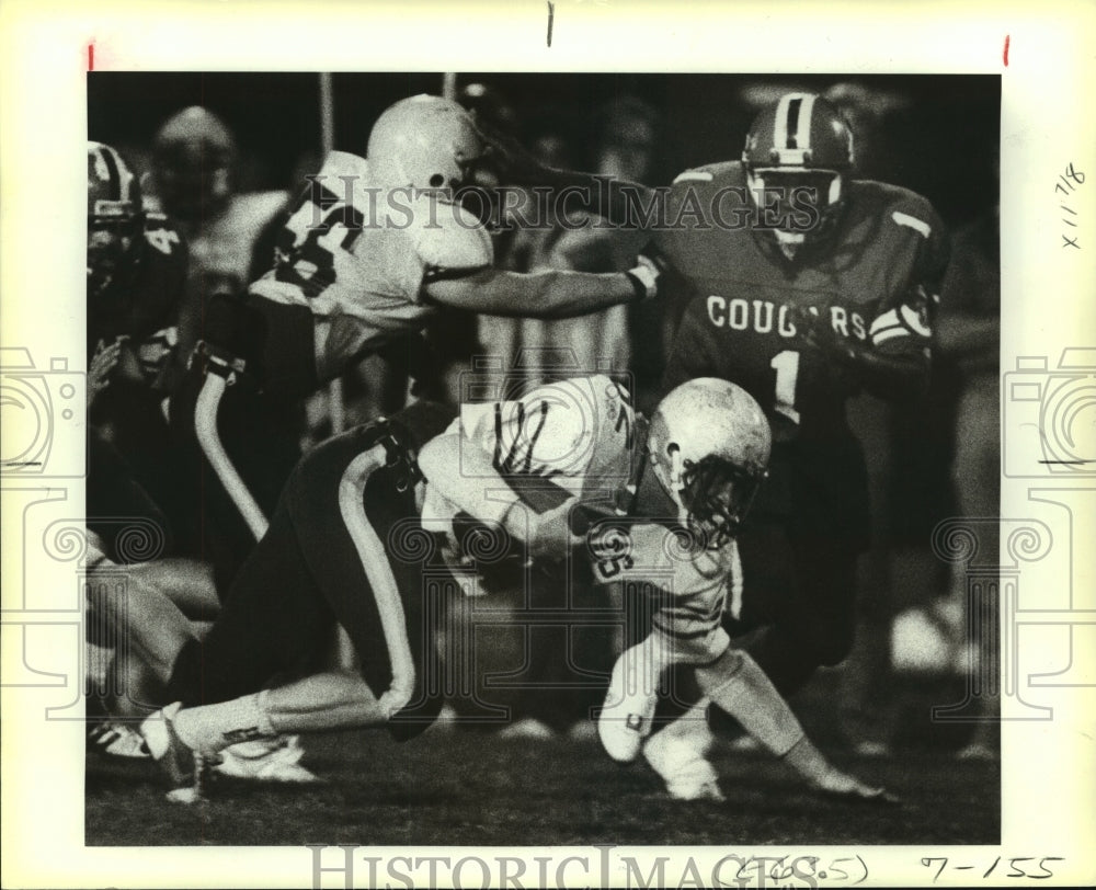 1984 Press Photo Alamo Heights and South San Antonio High School Football Game - Historic Images