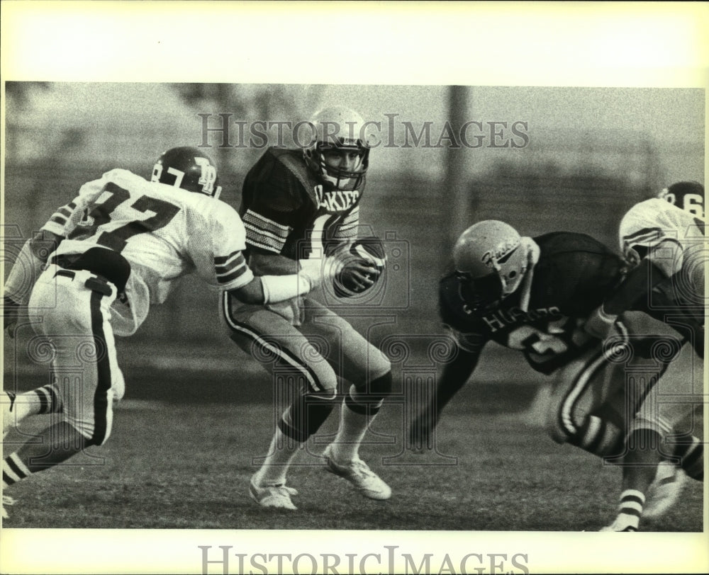 Press Photo Frank Gasca, Holmes High School Football Player at Game - sas08761 - Historic Images