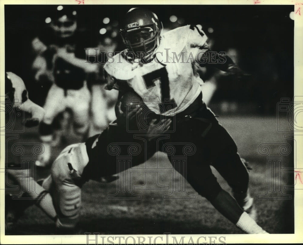 1983 Press Photo Danny Ayala, Central Catholic High School Football Player - Historic Images