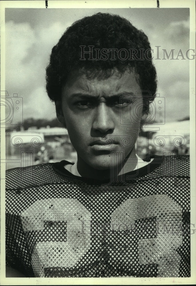 1985 Press Photo Jorge Medina, Edison High School Football Player - sas08802 - Historic Images