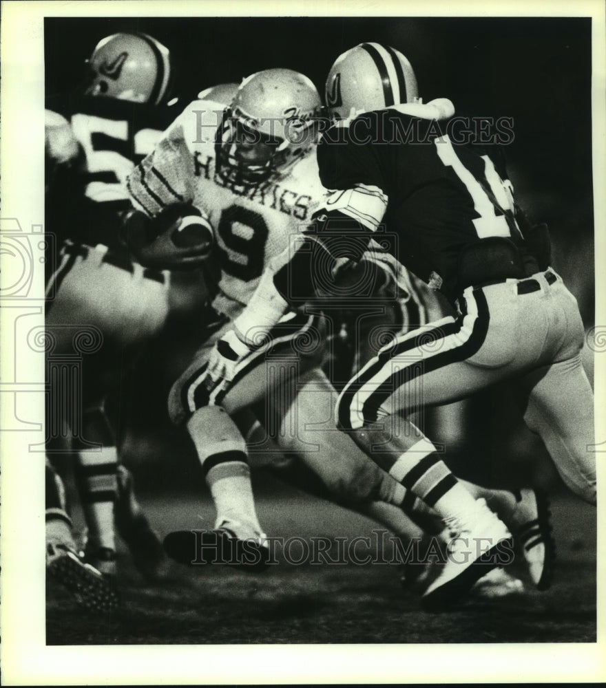 Press Photo Mark James, Holmes High School Football Player at Judson Game - Historic Images