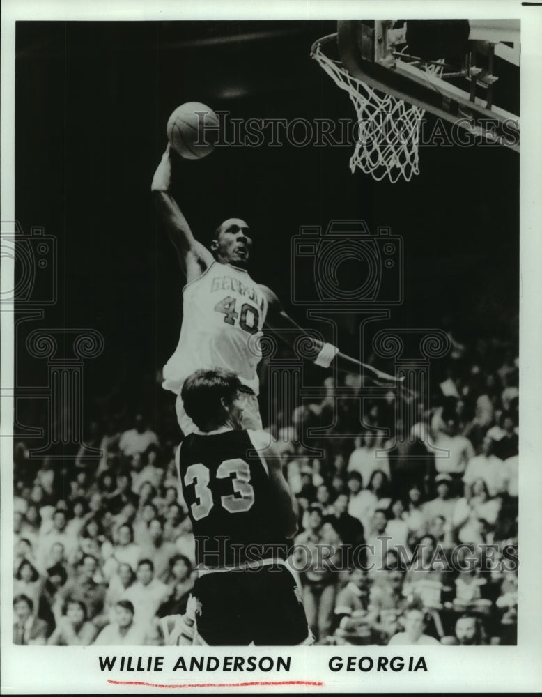 Press Photo Willie Anderson, Georgia Basketball Player - sas08947 - Historic Images