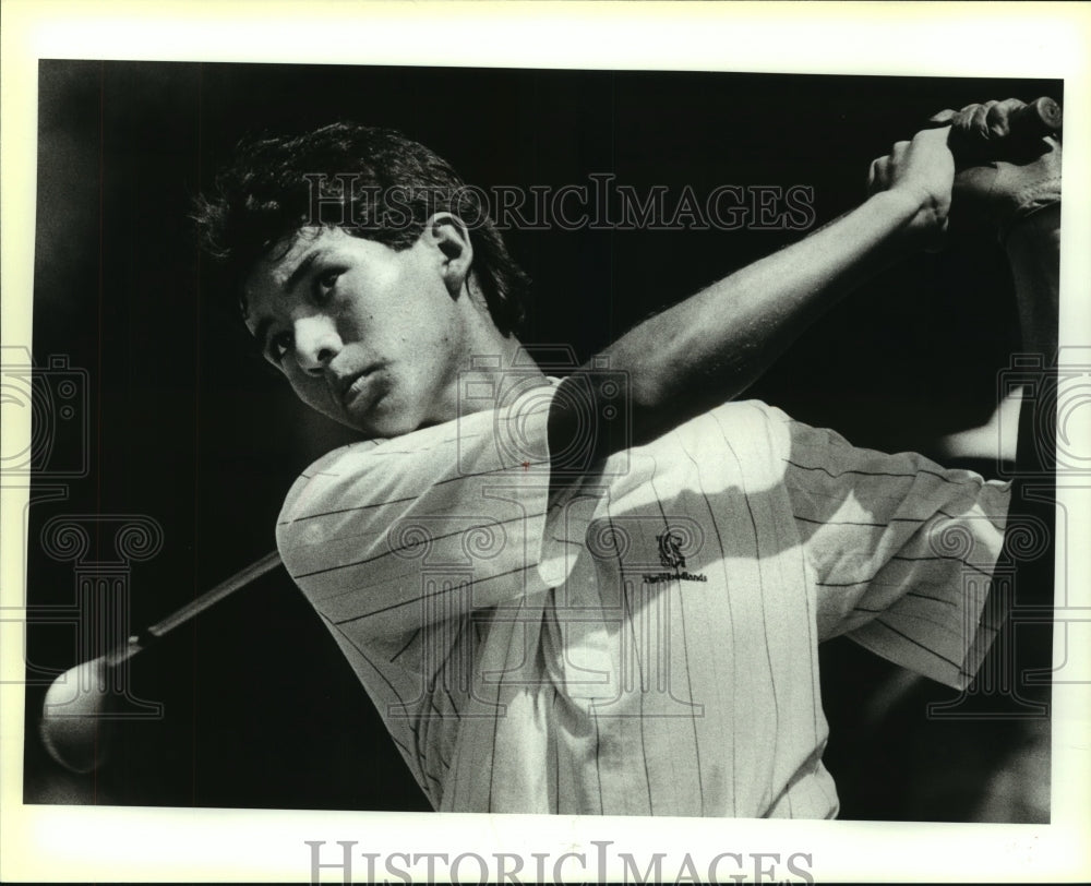1988 Press Photo Golfer at Brackenridge City Junior Golf Tournament - sas09069 - Historic Images