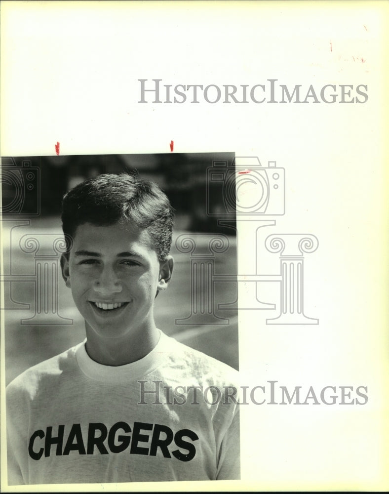 1986 Press Photo Steve Sisson, Churchill High School Cross Country Runner- Historic Images