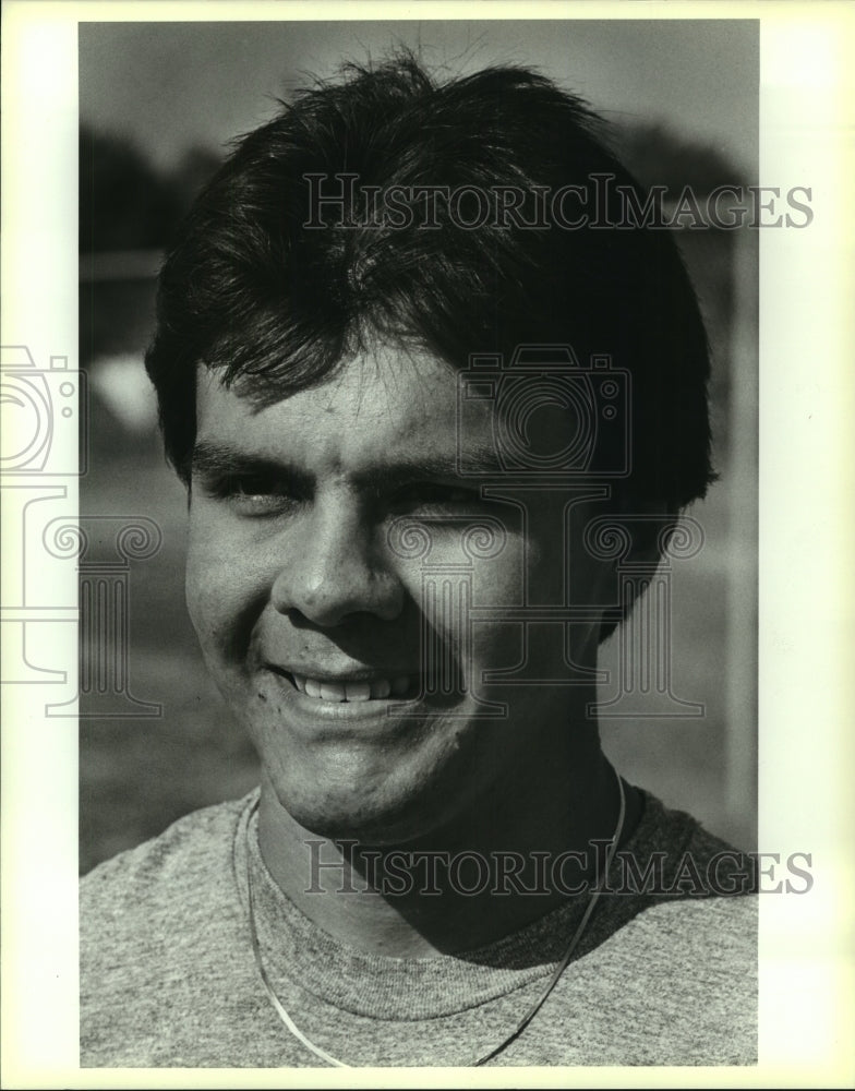 1987 Press Photo Gene Luna, Edgewood High School Athlete - sas09222- Historic Images