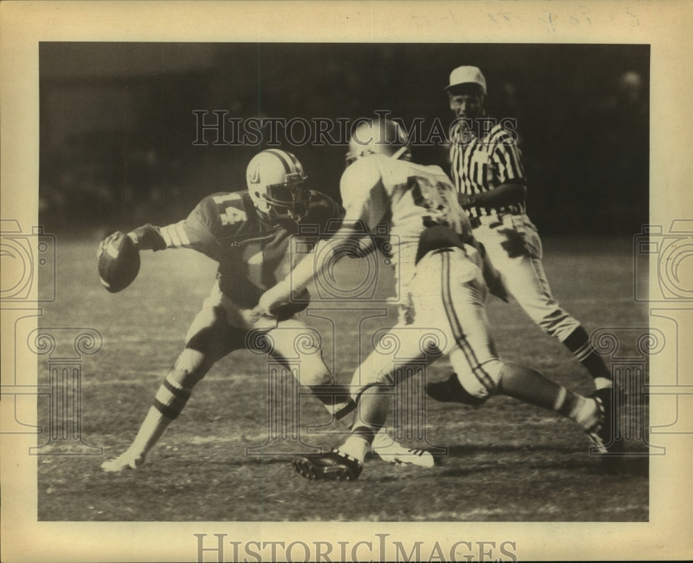 1982 Press Photo Judson and Robert E. Lee High School Football Players at Game - Historic Images