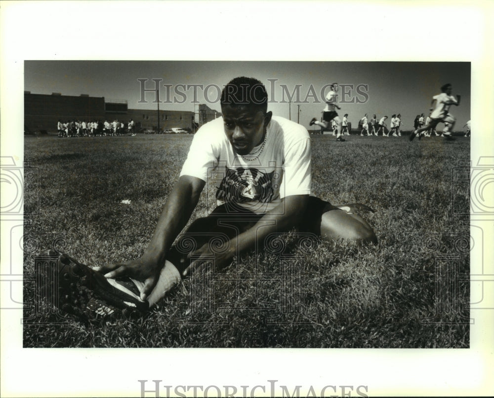 1993 Press Photo Wane McGarity, Clark High School Track and Football Athlete - Historic Images