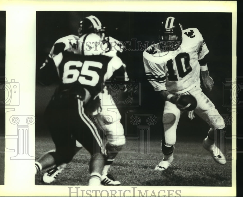 Press Photo Mike Comalander, Winston Churchill High School Football Player- Historic Images