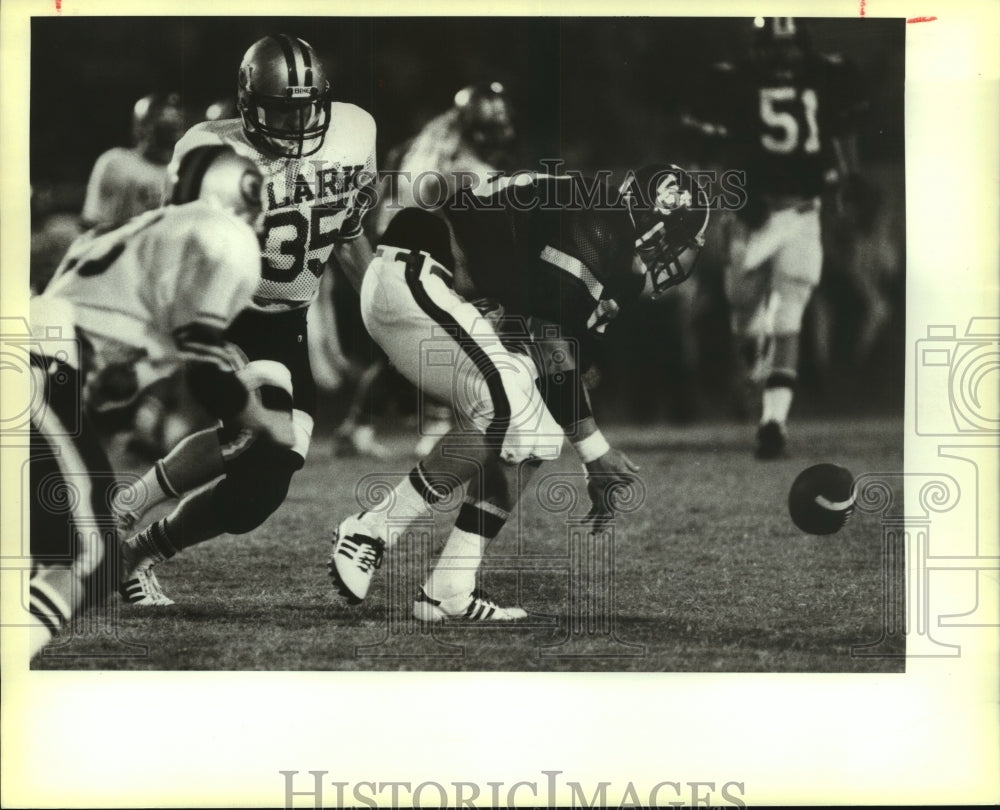 1984 Press Photo Tim McClellan, Winston Churchill High School Football Player- Historic Images