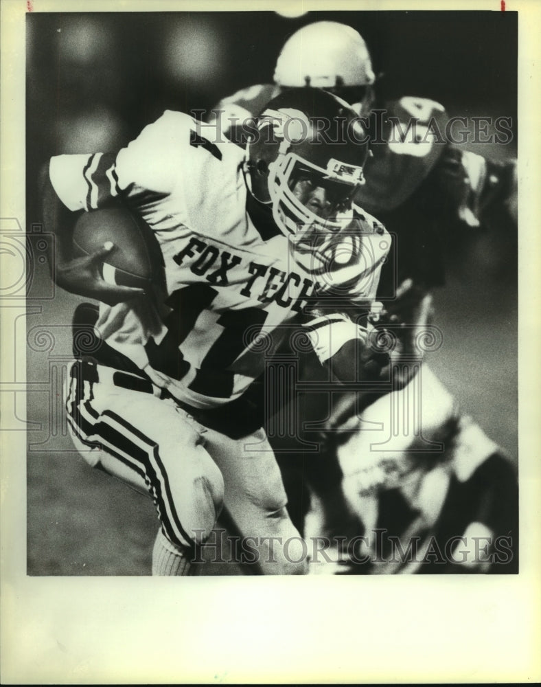 1983 Press Photo Chris Brown, Fox Tech High School Football Player at Game - Historic Images