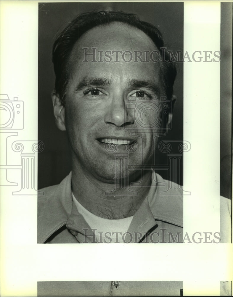 1986 Press Photo Paul Tisdel, Lee High School Girls Basketball Coach - sas09503- Historic Images