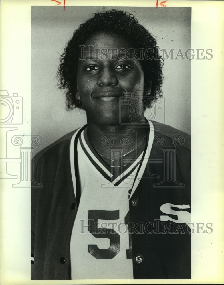 1985 Press Photo Bernadette Ray, Southwest High School Basketball Player - Historic Images