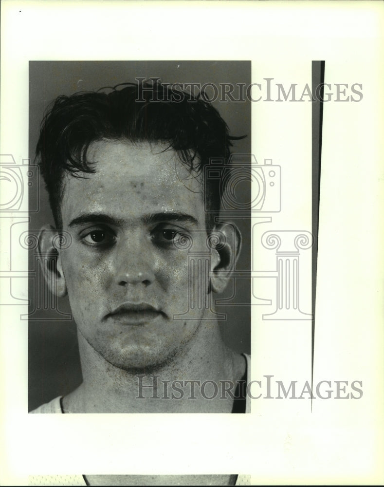 1992 Press Photo Jesse Cravens, Marshall High School Basketball Player - Historic Images