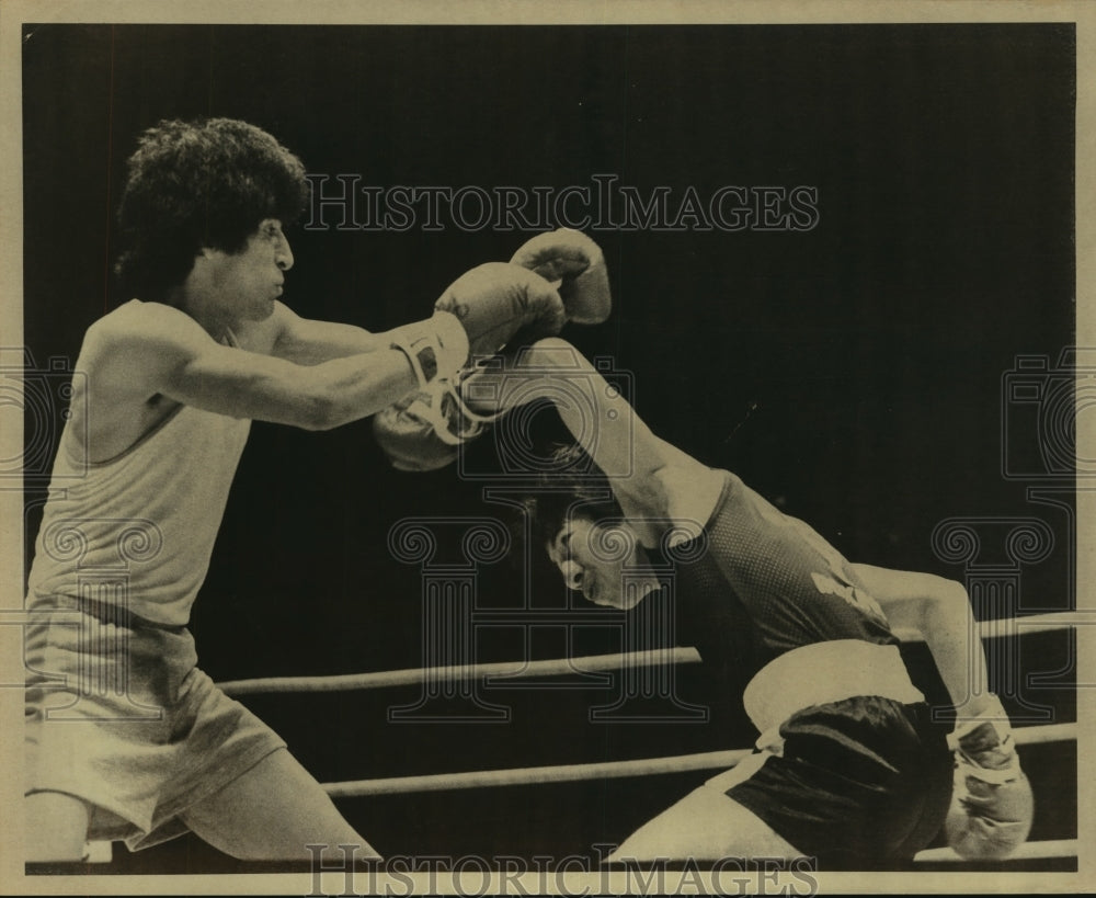 1981 Press Photo Golden Gloves boxers Jose Castancio and Romeo Mercado- Historic Images