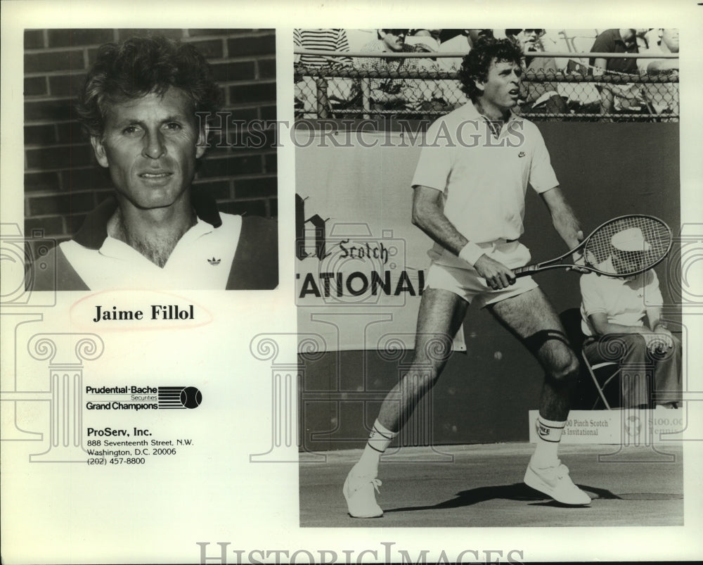 Press Photo Pro tennis player Jaime Fillol - sas09689 - Historic Images